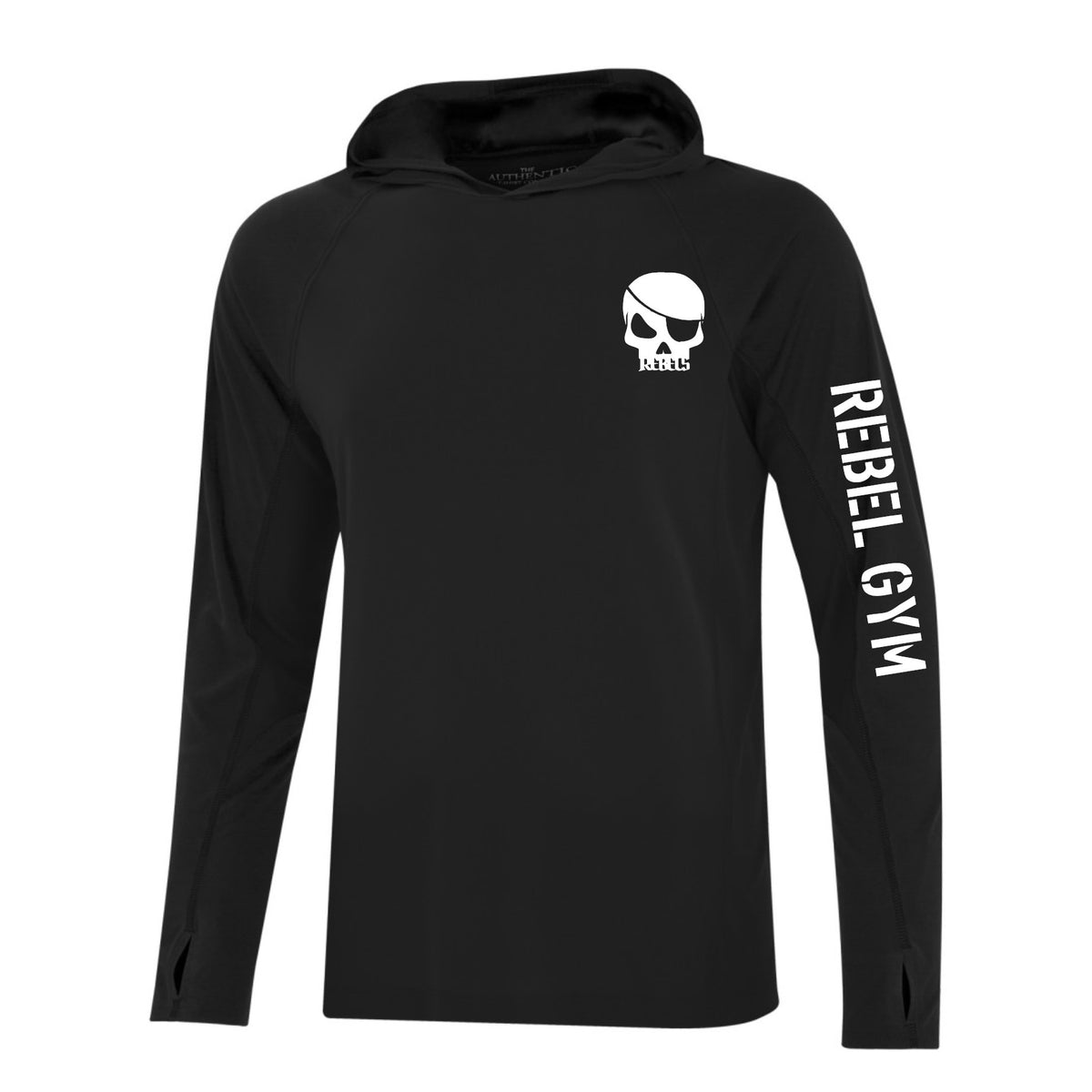 REBEL GYM Adult Long Sleeve Hooded Tee Superior Sentiments