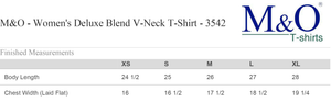 Sault Sabercats M&O Women's Deluxe Blend V-Neck T-Shirt