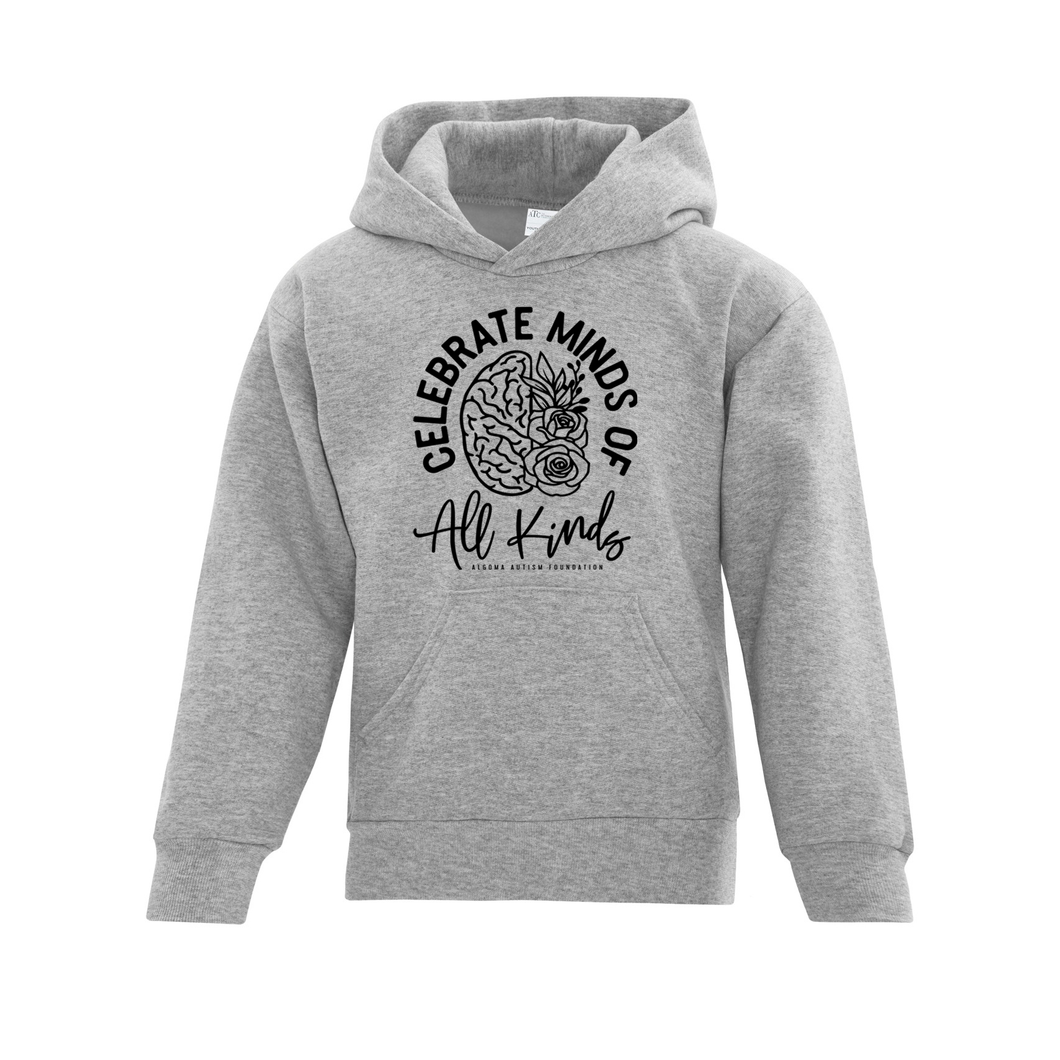 Algoma Autism Foundation 'Celebrate Minds Of All Kinds' Everyday Fleece Youth Hoodie