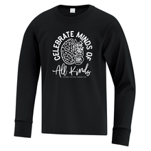 Load image into Gallery viewer, Algoma Autism Foundation &#39;Celebrate Minds Of All Kinds&#39; Everyday Cotton Long Sleeve Youth Tee