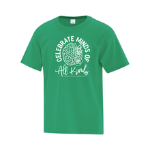 Load image into Gallery viewer, Algoma Autism Foundation &#39;Celebrate Minds Of All Kinds&#39; Everyday Cotton Youth Tee
