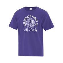 Load image into Gallery viewer, Algoma Autism Foundation &#39;Celebrate Minds Of All Kinds&#39; Everyday Cotton Youth Tee