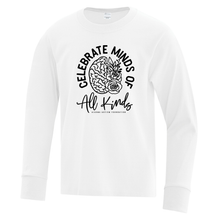 Load image into Gallery viewer, Algoma Autism Foundation &#39;Celebrate Minds Of All Kinds&#39; Everyday Cotton Long Sleeve Youth Tee