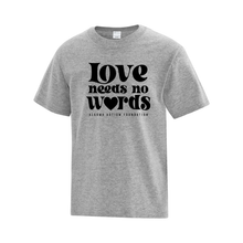 Load image into Gallery viewer, Algoma Autism Foundation &#39;Love Needs No Words&#39; Everyday Cotton Youth Tee