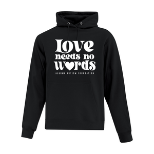 Algoma Autism Foundation 'Love Needs No Words' Everyday Fleece Hoodie