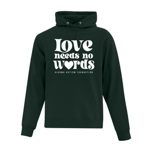 Algoma Autism Foundation 'Love Needs No Words' Everyday Fleece Hoodie