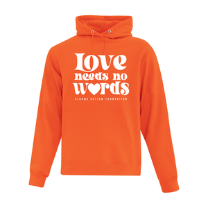 Algoma Autism Foundation 'Love Needs No Words' Everyday Fleece Hoodie