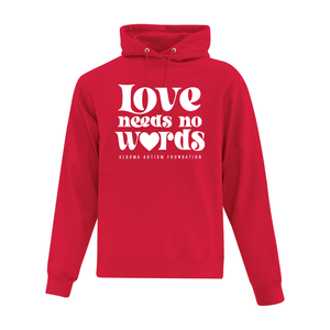 Algoma Autism Foundation 'Love Needs No Words' Everyday Fleece Hoodie
