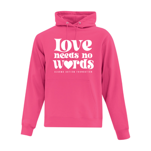 Algoma Autism Foundation 'Love Needs No Words' Everyday Fleece Hoodie