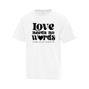 Algoma Autism Foundation 'Love Needs No Words' Everyday Cotton Youth Tee