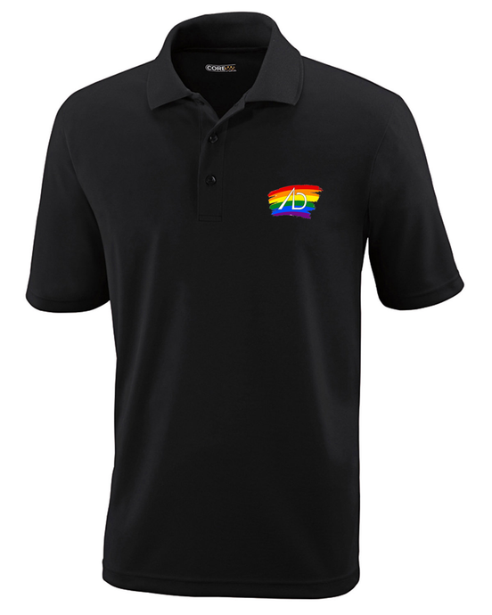 ADSB Rainbow Logo Performance Piqué Polo