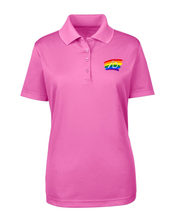 Load image into Gallery viewer, ADSB Rainbow Logo Ladies Cut Performance Piqué Polo