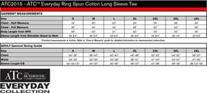 Johnson's RV and Auto Everyday Ring Spun Cotton Long Sleeve Tee (Full Chest Logo With Trees)