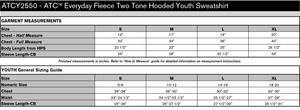 Black Knights Hockey Spirit Wear Two-Tone Youth Hoodie