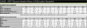 SMFI STAFF Dynamic Heather Fleece 1/2 Zip Ladies Sweatshirt