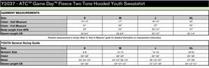 North Channel Lightning Two Tone Youth Hooded Sweatshirt