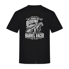 Load image into Gallery viewer, Algoma Horse Association 'Be A Barrel Racer' Everyday Ring Spun Cotton Youth Tee