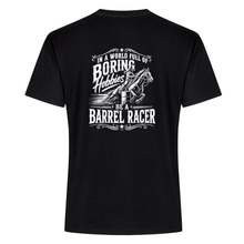 Load image into Gallery viewer, Algoma Horse Association 'Be A Barrel Racer' Everyday Ring Spun Cotton Adult Tee