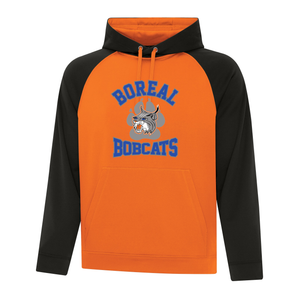 Boréal Bobcats Logo Spirit Wear Game Day Two Toned Adult Hoodie