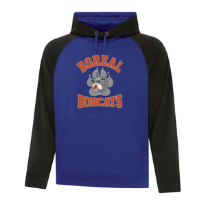 Boréal Bobcats Logo Spirit Wear Game Day Two Toned Adult Hoodie
