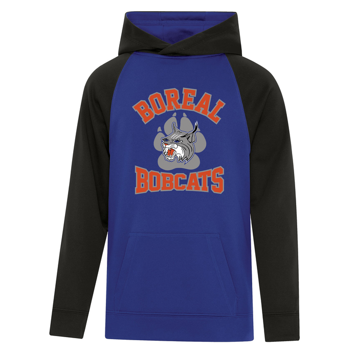 Boréal Bobcats Logo Spirit Wear Game Day Two Toned Youth Hoodie