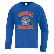 Load image into Gallery viewer, Boreal Bobcats Logo Spirit Wear Youth Long Sleeve Tee