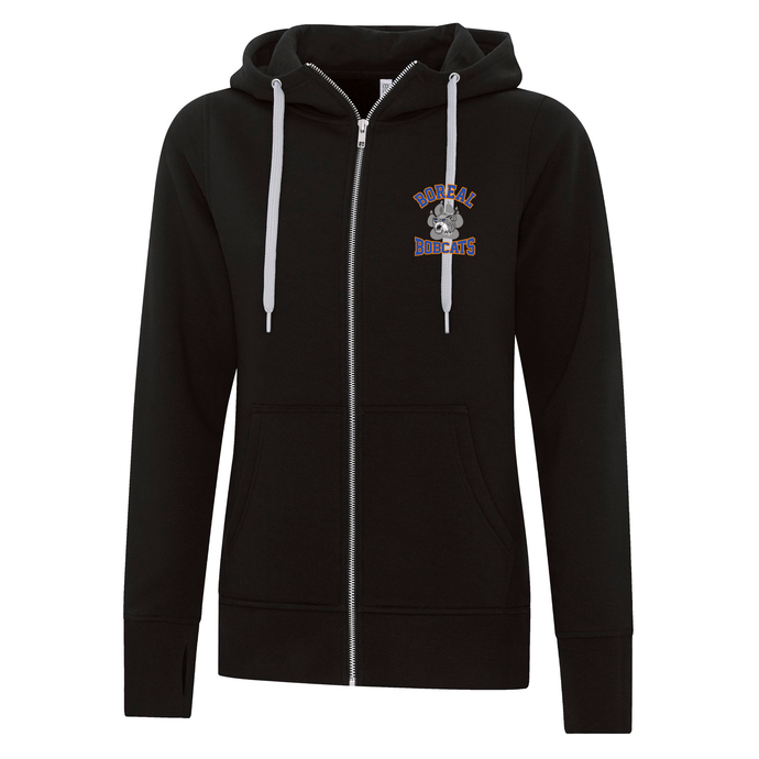 BOREAL STAFF ESActive Core Full Zip Hooded Ladies Sweatshirt Embroidered
