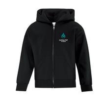 Load image into Gallery viewer, Catalyst Fitness Youth Hooded Full Zip Sweatshirt