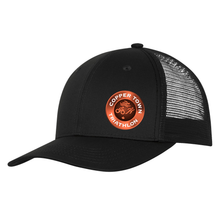 Load image into Gallery viewer, Copper Town Triantlon Snapback Trucker Hat