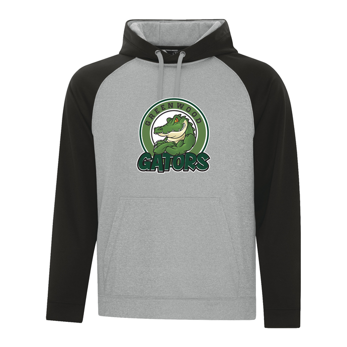 Greenwood Game Day Fleece Two Tone Adult Hooded Sweatshirt