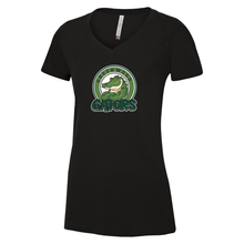 Load image into Gallery viewer, Greenwood Ring Spun Cotton V-Neck Ladies Tee