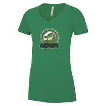 Load image into Gallery viewer, Greenwood Ring Spun Cotton V-Neck Ladies Tee