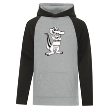 Load image into Gallery viewer, Greenwood Game Day Fleece Two Tone Youth Hooded Sweatshirt
