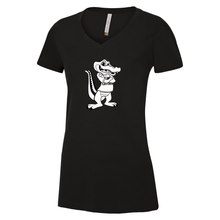 Load image into Gallery viewer, Greenwood Ring Spun Cotton V-Neck Ladies Tee