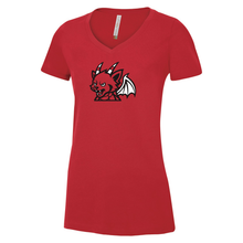 Load image into Gallery viewer, Greenwood Intramurals Ring Spun Cotton V-Neck Ladies Tee