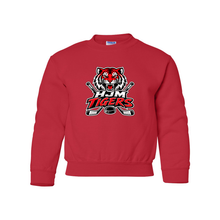 Load image into Gallery viewer, HJM Tigers Fleece Crewneck Youth Sweater
