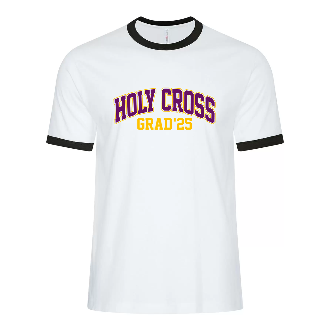 Holy Cross GRAD 2025 Campus Edition Ringer Tee