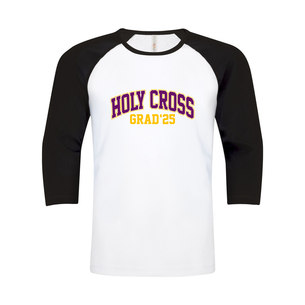 Holy Cross GRAD 2025 Campus Edition Ring Spun Baseball Tee