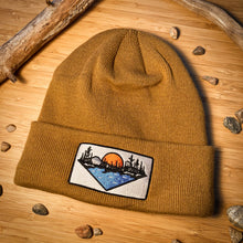 Load image into Gallery viewer, Naturally Illustrated Sunset Patch Acrylic Cuff Toque