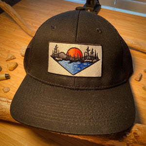 Naturally Illustrated Sunset Patch Deluxe Chino Twill Ball Cap