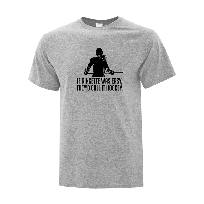 Sault Ringette Club 'If Ringette Was Easy' Everyday Cotton Adult Tee