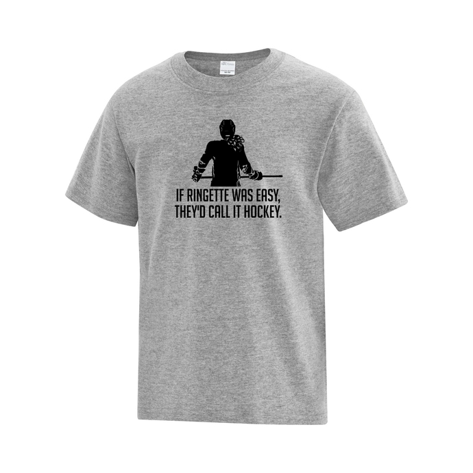 Sault Ringette Club 'If Ringette Was Easy' Everyday Cotton Youth Tee