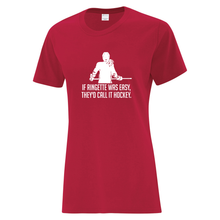 Load image into Gallery viewer, Sault Ringette Club &#39;Fun Phrases&#39; Everyday Cotton Ladies Tee