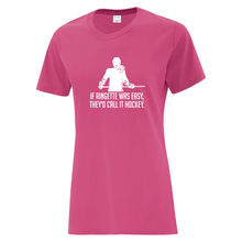 Load image into Gallery viewer, Sault Ringette Club &#39;Fun Phrases&#39; Everyday Cotton Ladies Tee