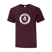 Load image into Gallery viewer, Jr. Knights Maroon Everyday Cotton Adult Tee