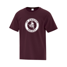 Load image into Gallery viewer, Jr. Knights Maroon Everyday Cotton Youth Tee