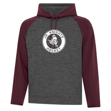 Load image into Gallery viewer, Jr. Knights Dynamic Heather Fleece Two-Tone Hoodie