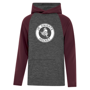Jr. Knights Maroon Dynamic Heather Fleece Two-Tone Youth Hoodie