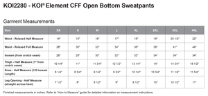 SMC Cross Country KOI Element CFF Open Bottom Sweatpants