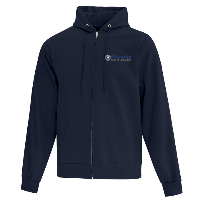 Kiwanis Club of Lakeshore Embroidered Everyday Fleece Full Zip Hooded Sweatshirt